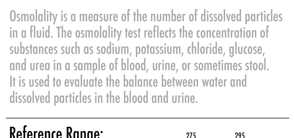 osmolality high low meaning test results
