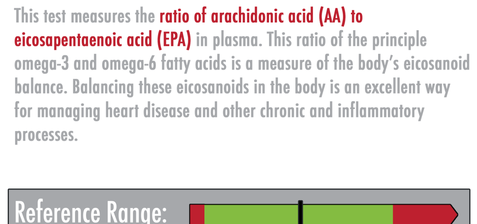 AA:EPA ratio high low meaning treatment