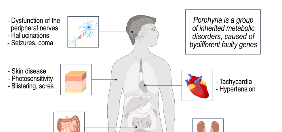 Porphyrins total interpretation high low meaning treatment