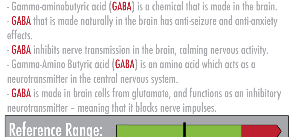 G-Aminobutyric Acid GABA high low meaning treatment symptoms interpretation